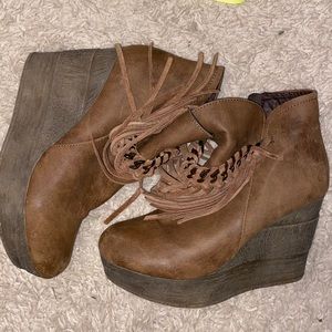 Sbicca wedge booties